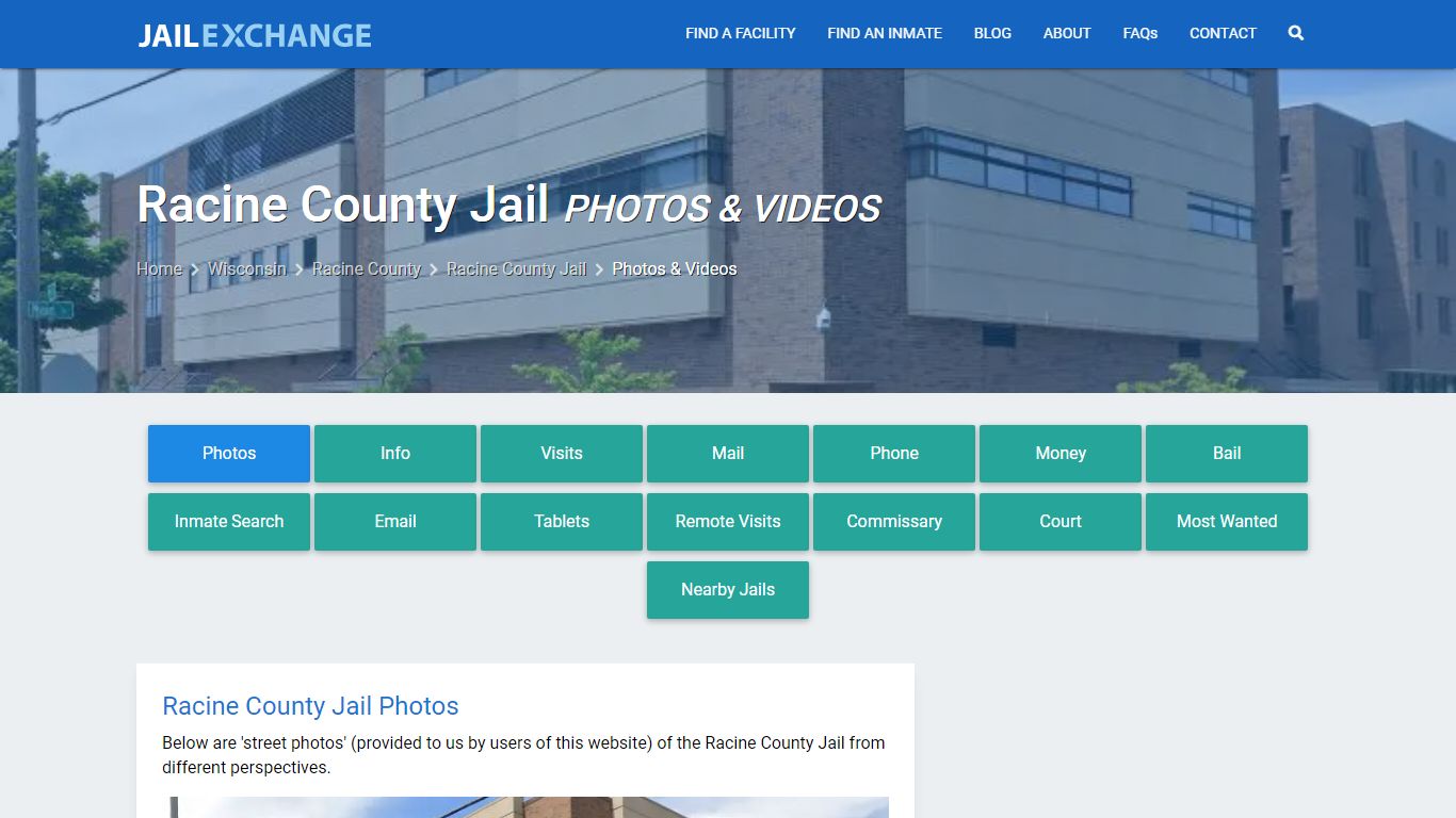Photos & Videos - Racine County Jail, WI - Jail Exchange
